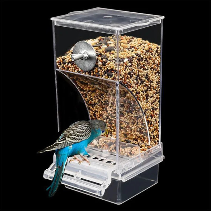 🦜 Premium No-Spill Bird Feeder | Automatic Seed & Water Dispenser for Parakeets & Cockatiels ✨