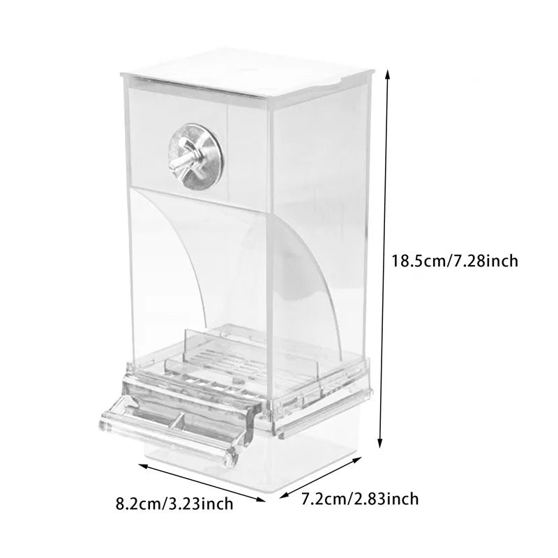 🦜 Premium No-Spill Bird Feeder | Automatic Seed & Water Dispenser for Parakeets & Cockatiels ✨