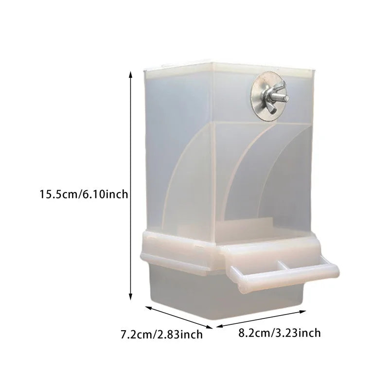 🦜 Premium No-Spill Bird Feeder | Automatic Seed & Water Dispenser for Parakeets & Cockatiels ✨