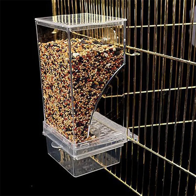 🦜 Premium No-Spill Bird Feeder | Automatic Seed & Water Dispenser for Parakeets & Cockatiels ✨
