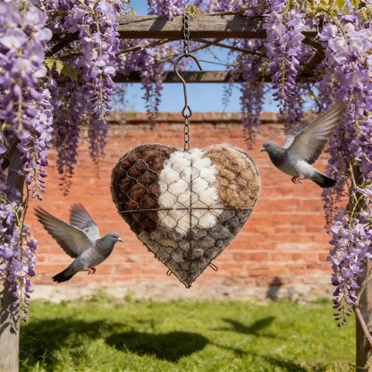 🔥LAST DAY 50% OFF -🕊️🏡Handmade Natural Alpaca Fiber Bird Nesting Heart❤️A Cozy Gift for Birds